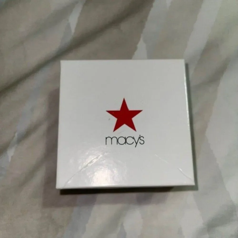 Macy’s 4”x 4” Jewelry Gift Box & Pouch 2 PCS. Set